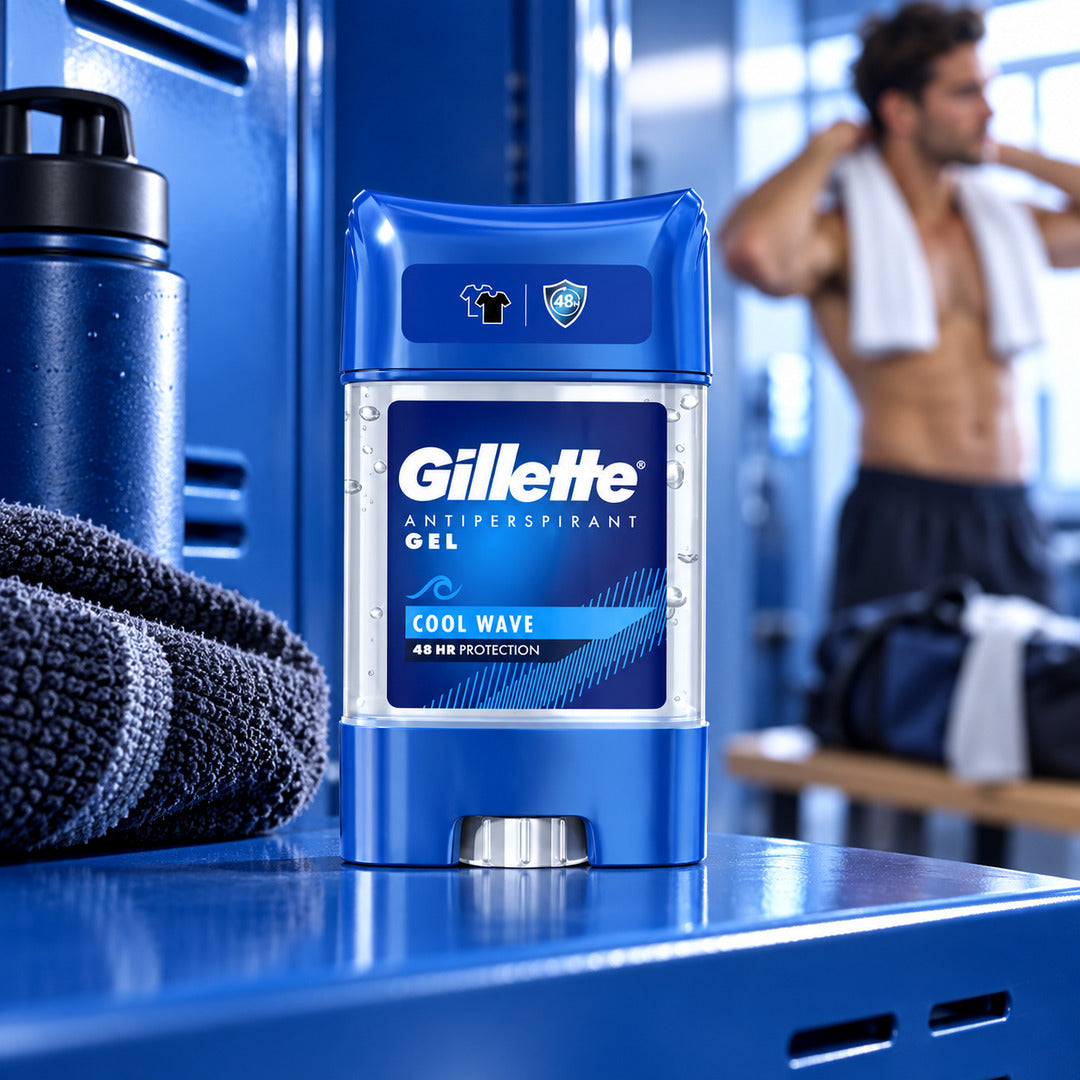 Gillette Cool Wave Antiperspirant Clear Gel For Men 70ml