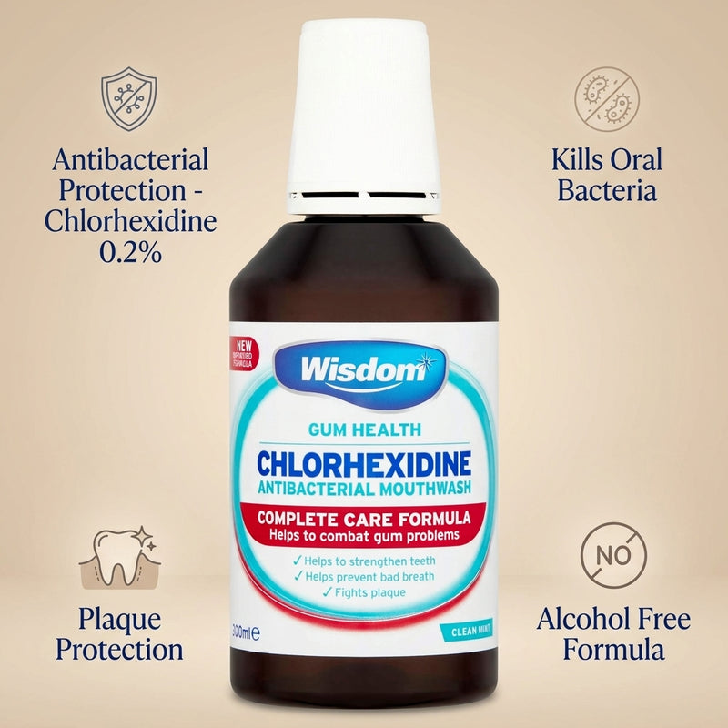 Wisdom Chlorhexidine Original Alcohol Free 300ml