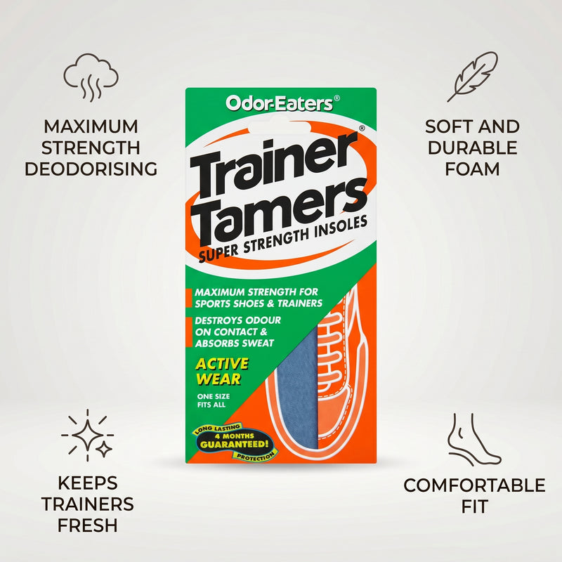 Odor-Eaters Trainer Tamers Super Strength Insoles 1 Pair