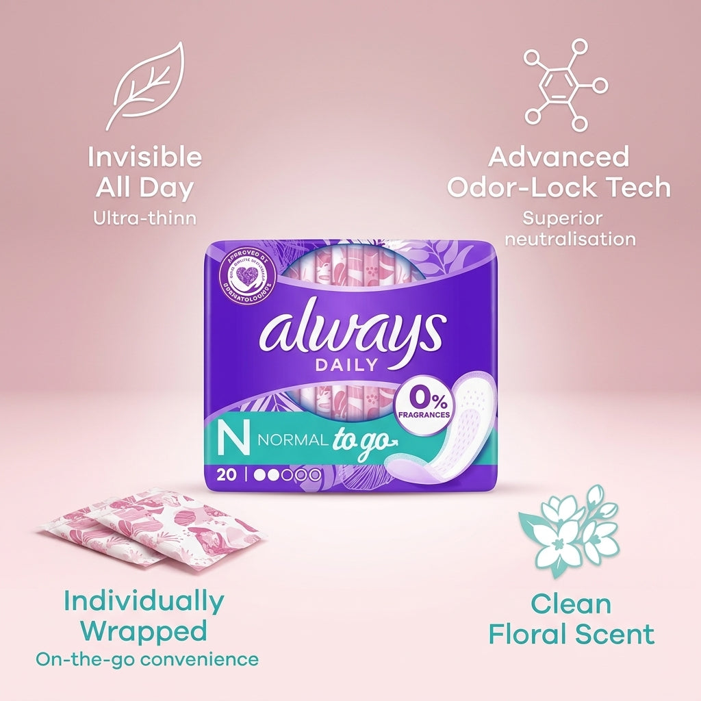 Always Daily Liners Normal 20 Liners