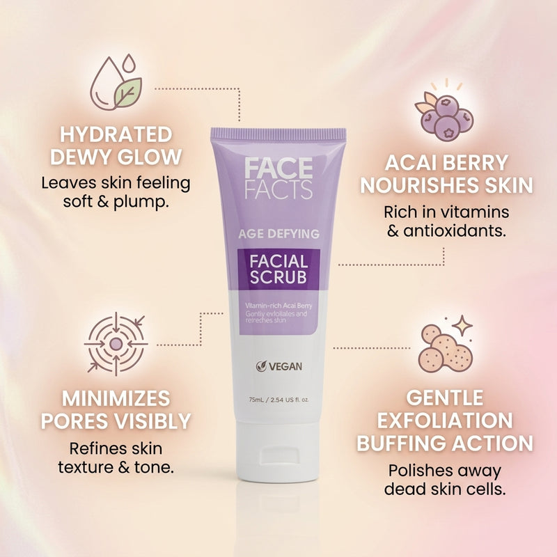 Face Facts Acai Berry Age Defying Facial Scrub 75ml