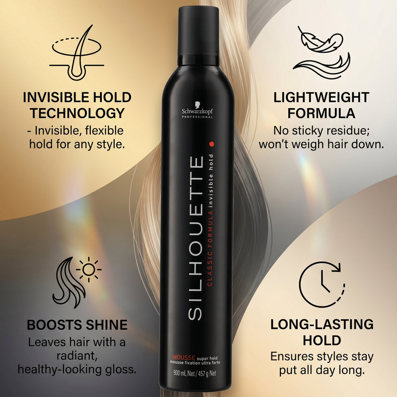 Schwarzkopf Silhouette Classic Formula Invisible Hold Mousse 500ml