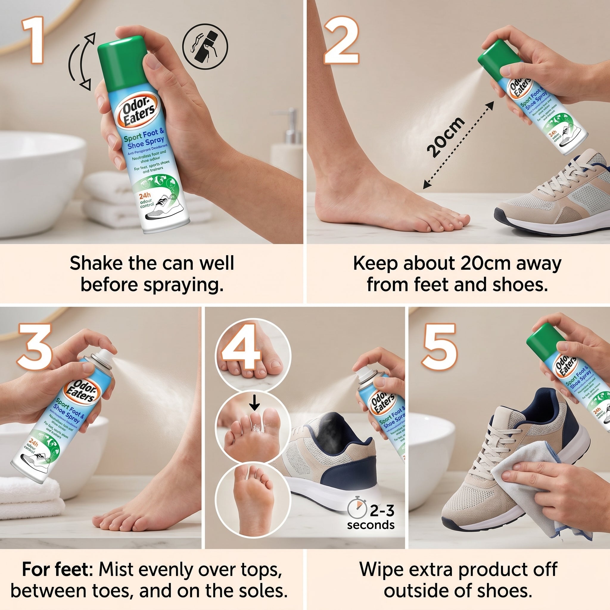 Odor-Eaters Sport Foot & Shoe Spray 150ml