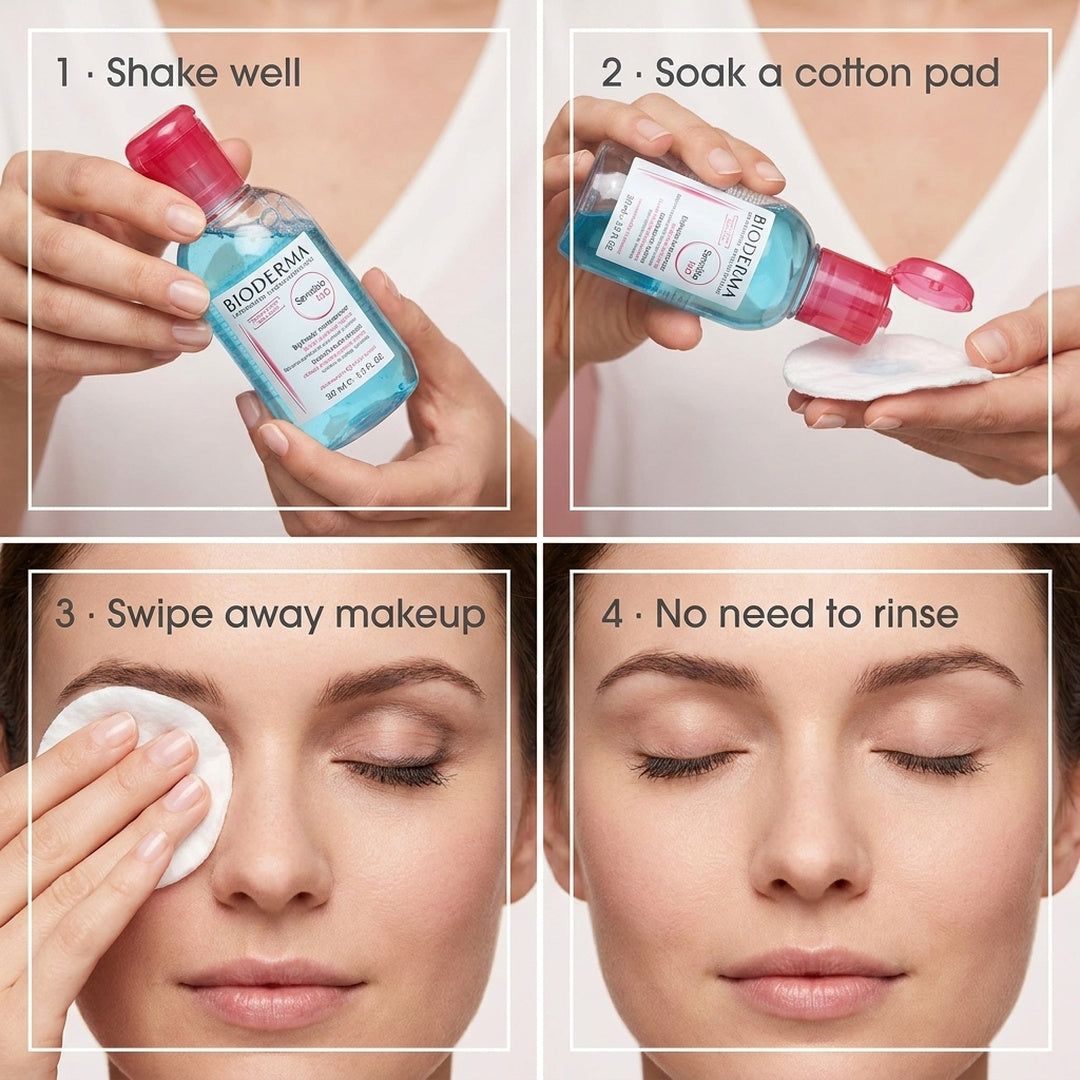 Bioderma Sensibio H2O Eye Biphasic Micellar Waterproof Makeup Remover 125ml