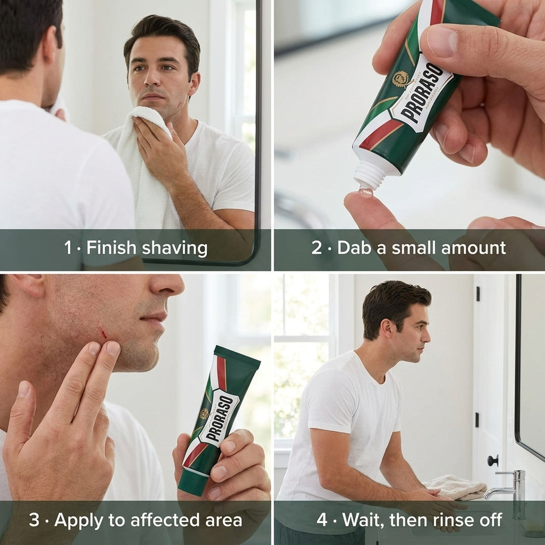 Proraso Green Repair Gel 10ml Healing Gel For Irritation During Shaving With Eucalyptus