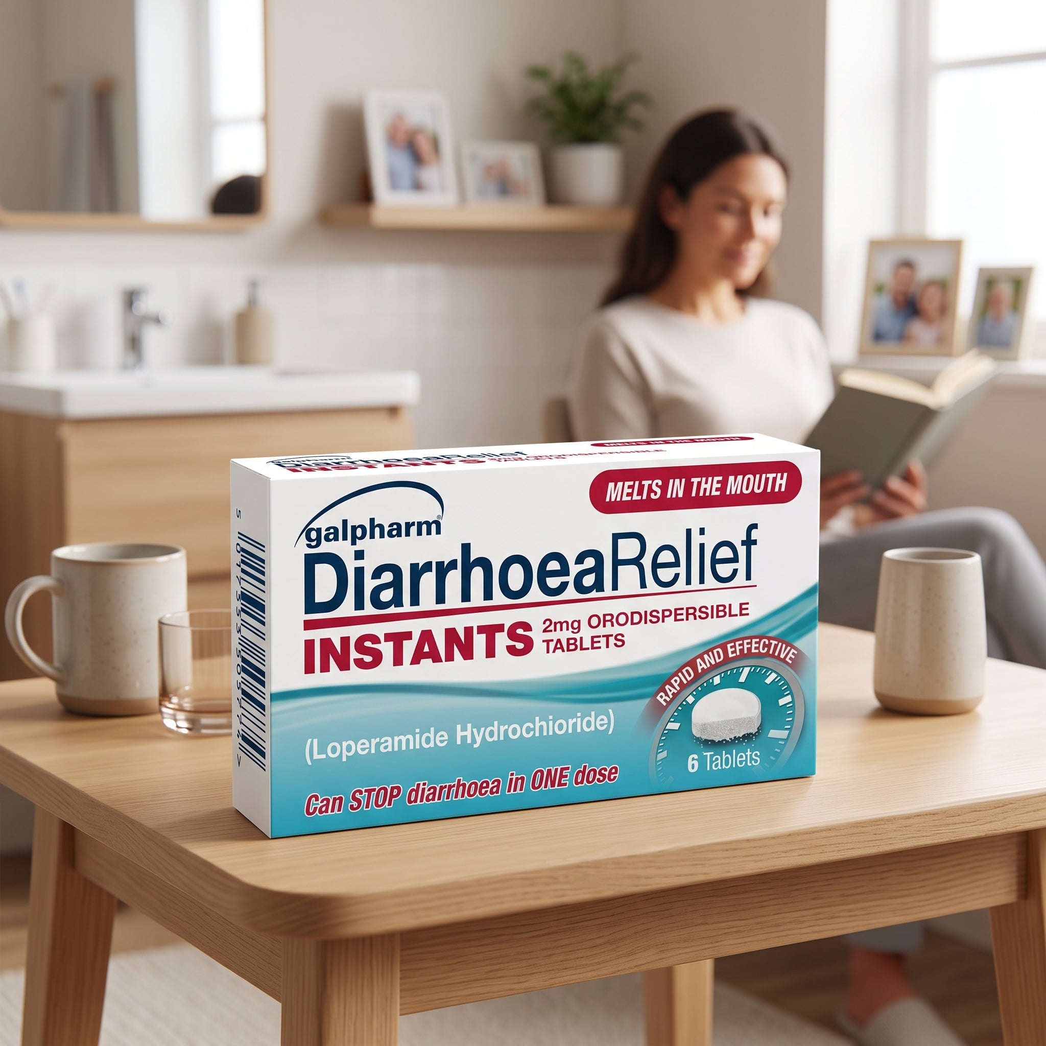 Galpharm Diarrhoea Instant Tabs 6's Loperamide 2mg