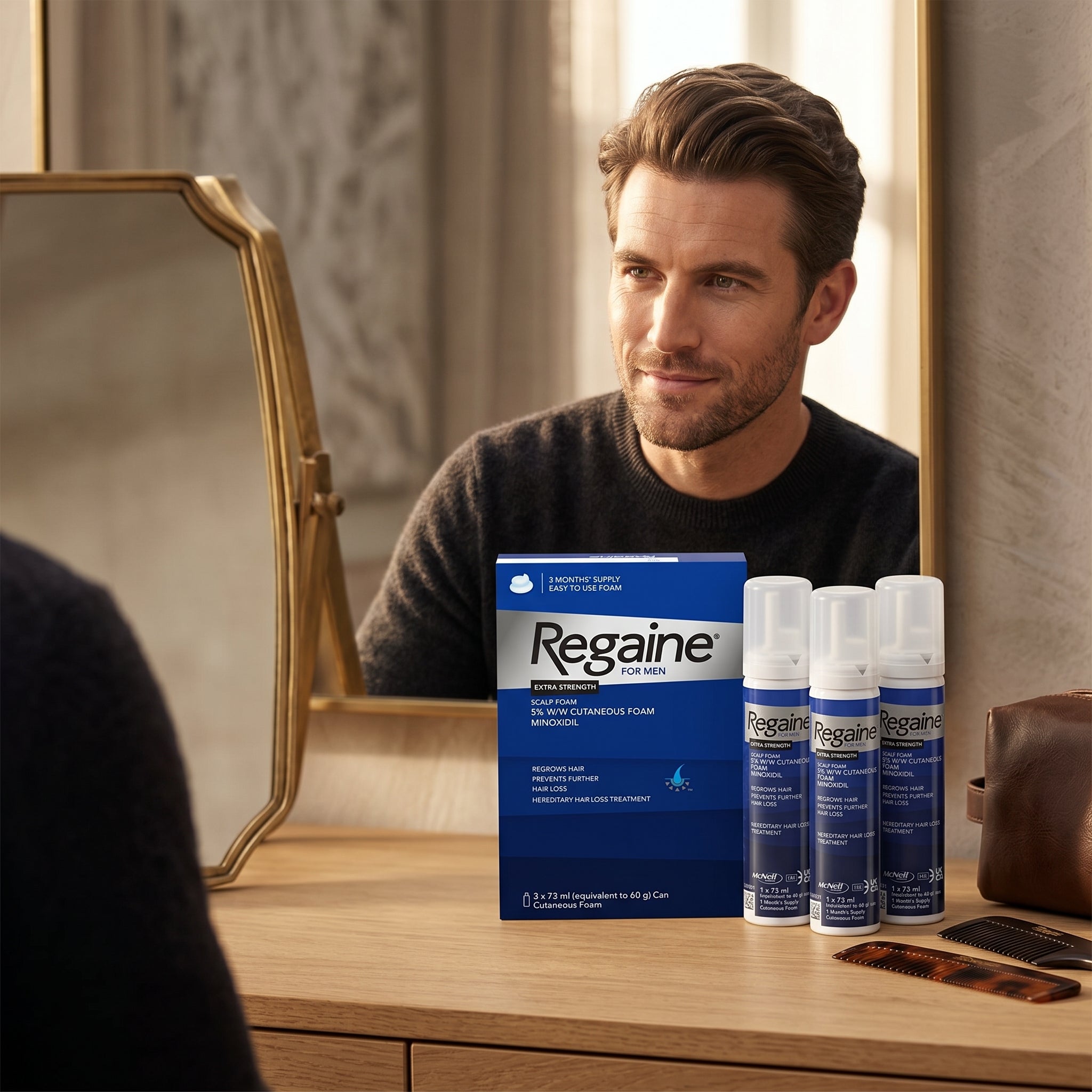 REGAINE Mens Extra Strength Scalp Foam 73ml