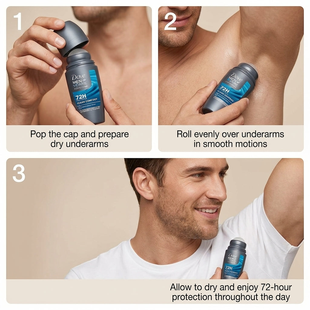 Dove Men+care Clean comfort roll on 50Ml