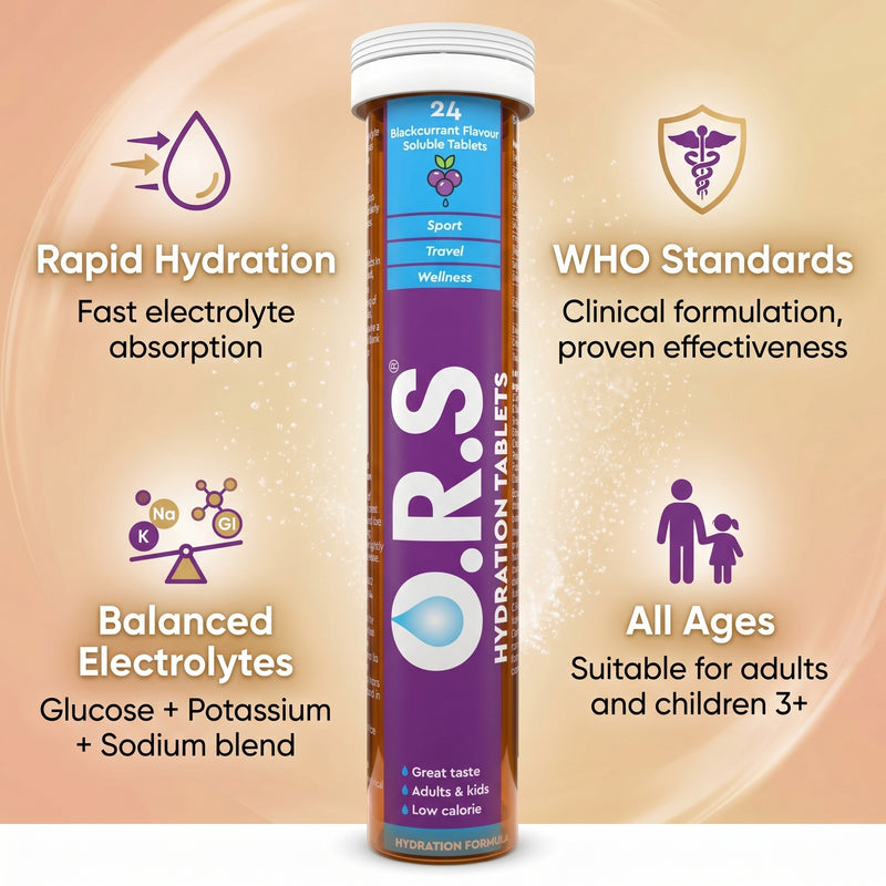 O.R.S. Hydration Tablets Blackcurrant 24 Tablets