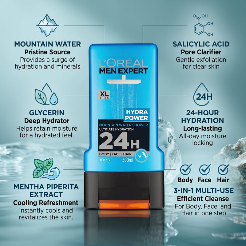 L'Oreal Paris Men Expert Hydra Power Shower Gel 300ml