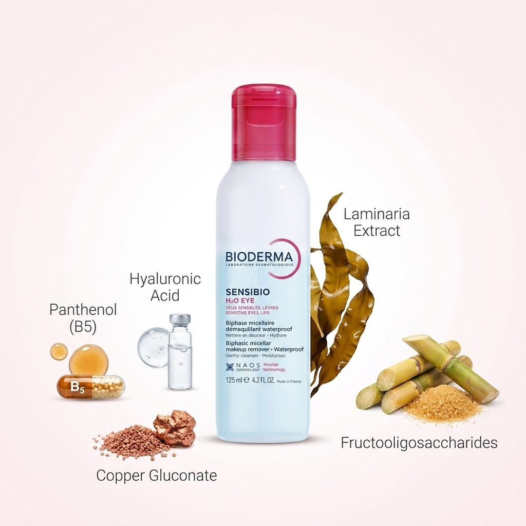 Bioderma Sensibio H2O Eye Biphasic Micellar Waterproof Makeup Remover 125ml