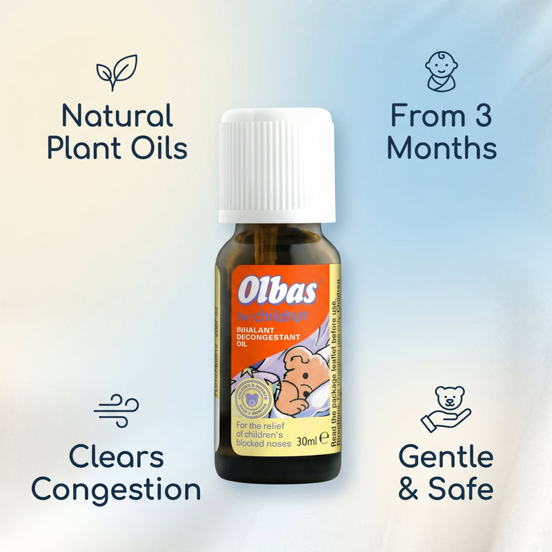 Olbas for Children Inhalant Decongestant Oil For The Relief Of Blocked Nose 30ml