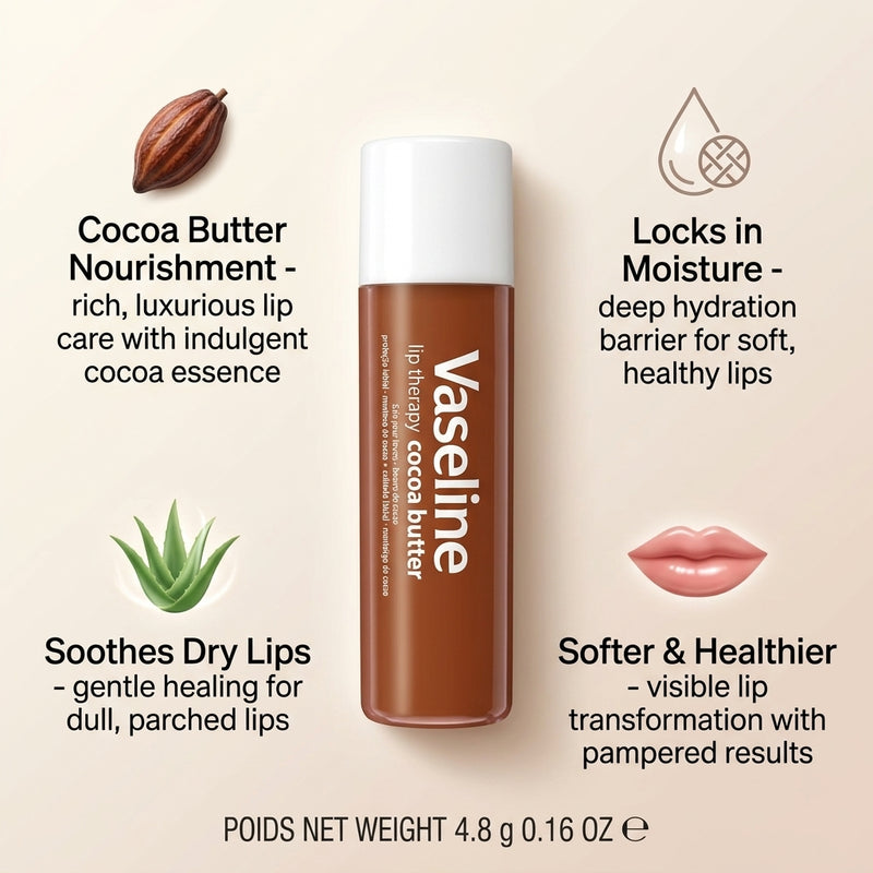 Vaseline Lip Care Stick 4.8g Cocoa