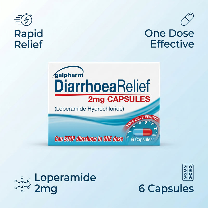Galpharm Diarrhoea Relief 2mg 6caps