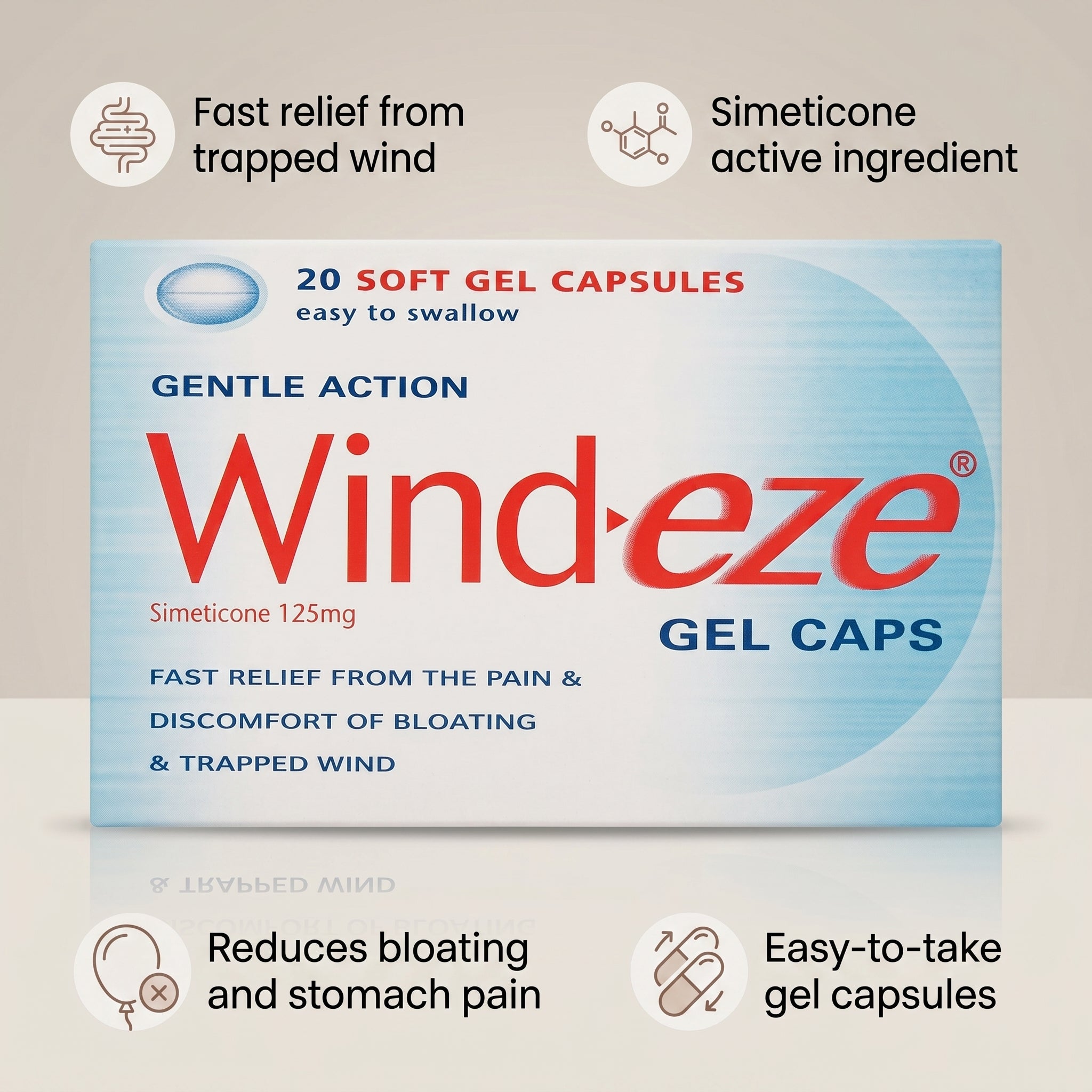 Wind-Eze Gel Capsules 20caps