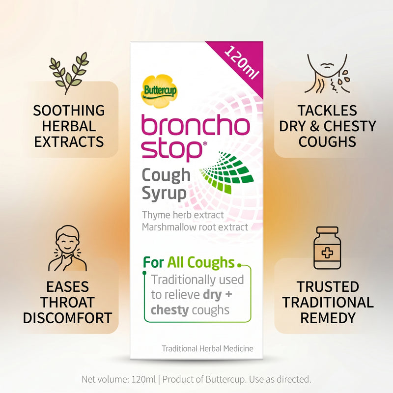 Buttercup Bronchostop Cough Syrup 120ml