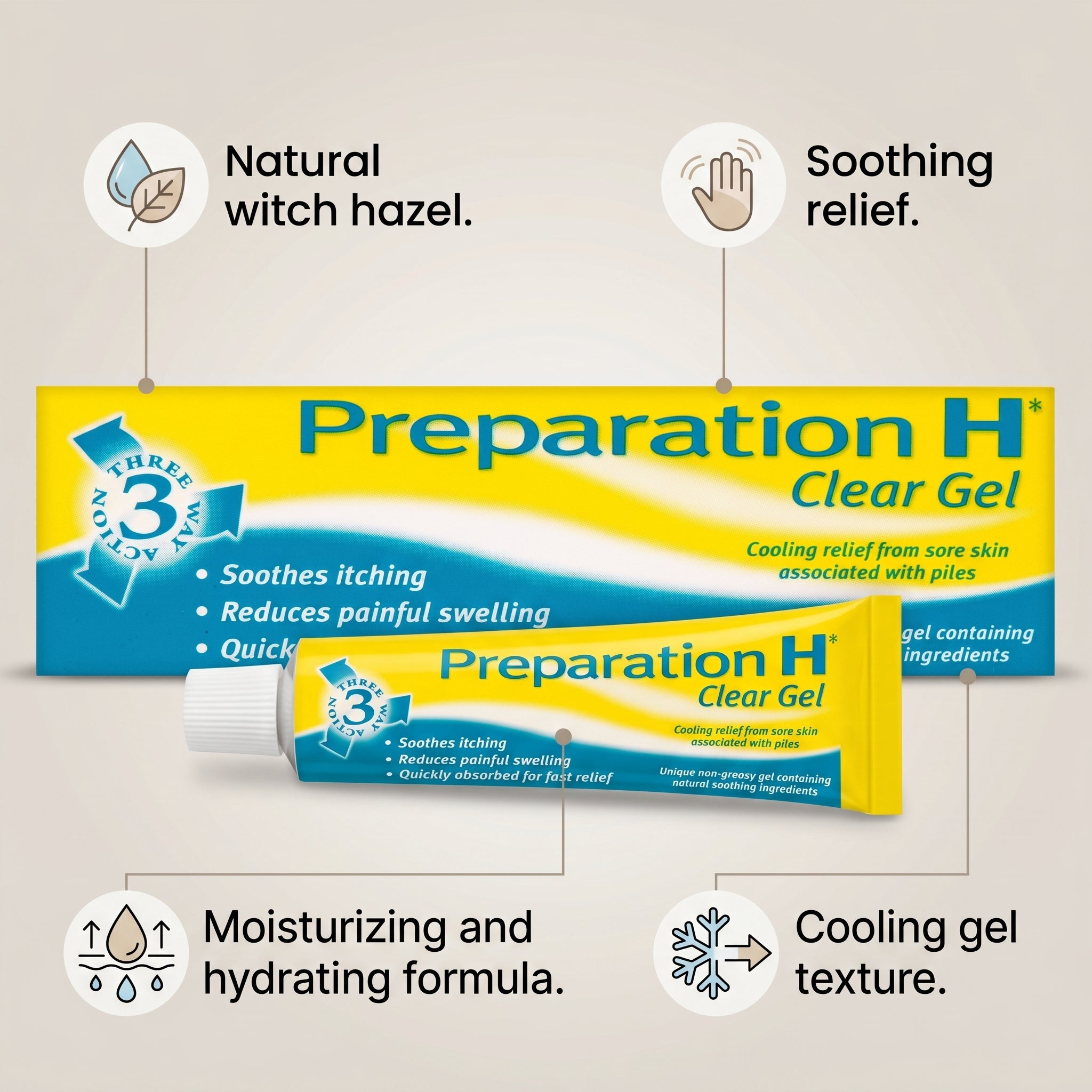 Preparation H Clear Gel 25g