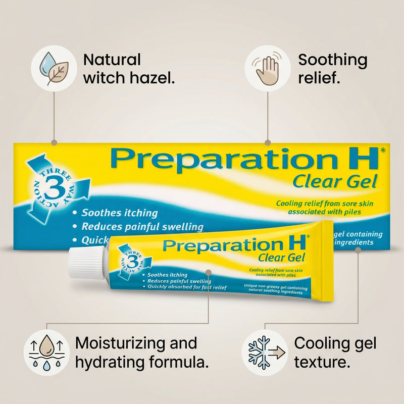 Preparation H Clear Gel 25g