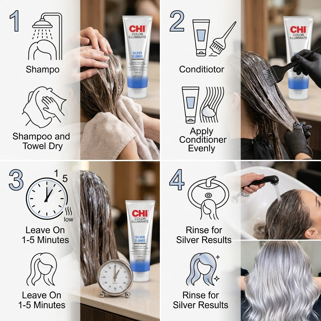 CHI COLOR ILLUMINATE CONDITIONER - SILVER BLOND 251ML