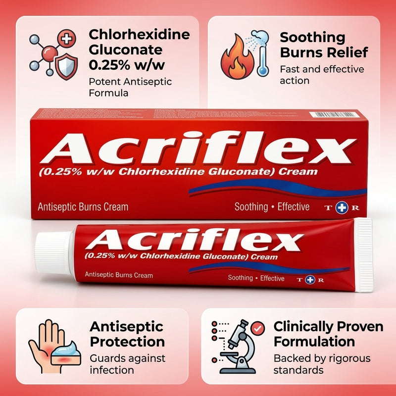 Acriflex Antiseptic Burns Cream 30g