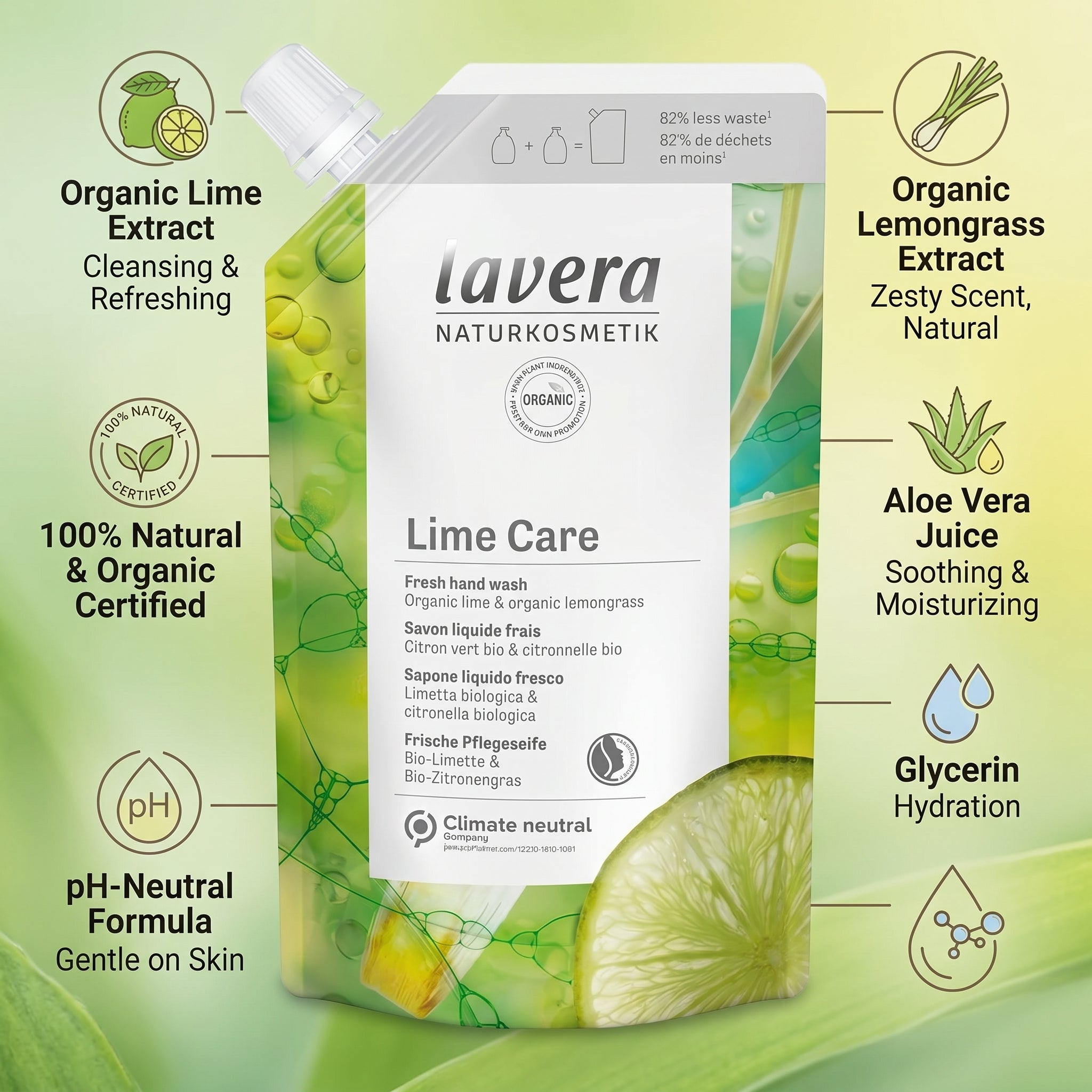 Lavera Lime Care Fresh Hand Wash 500ml