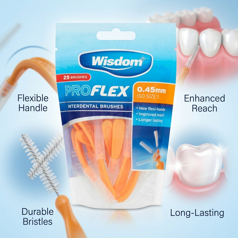 Wisdom Proflex Interdental Brushes 25 pack