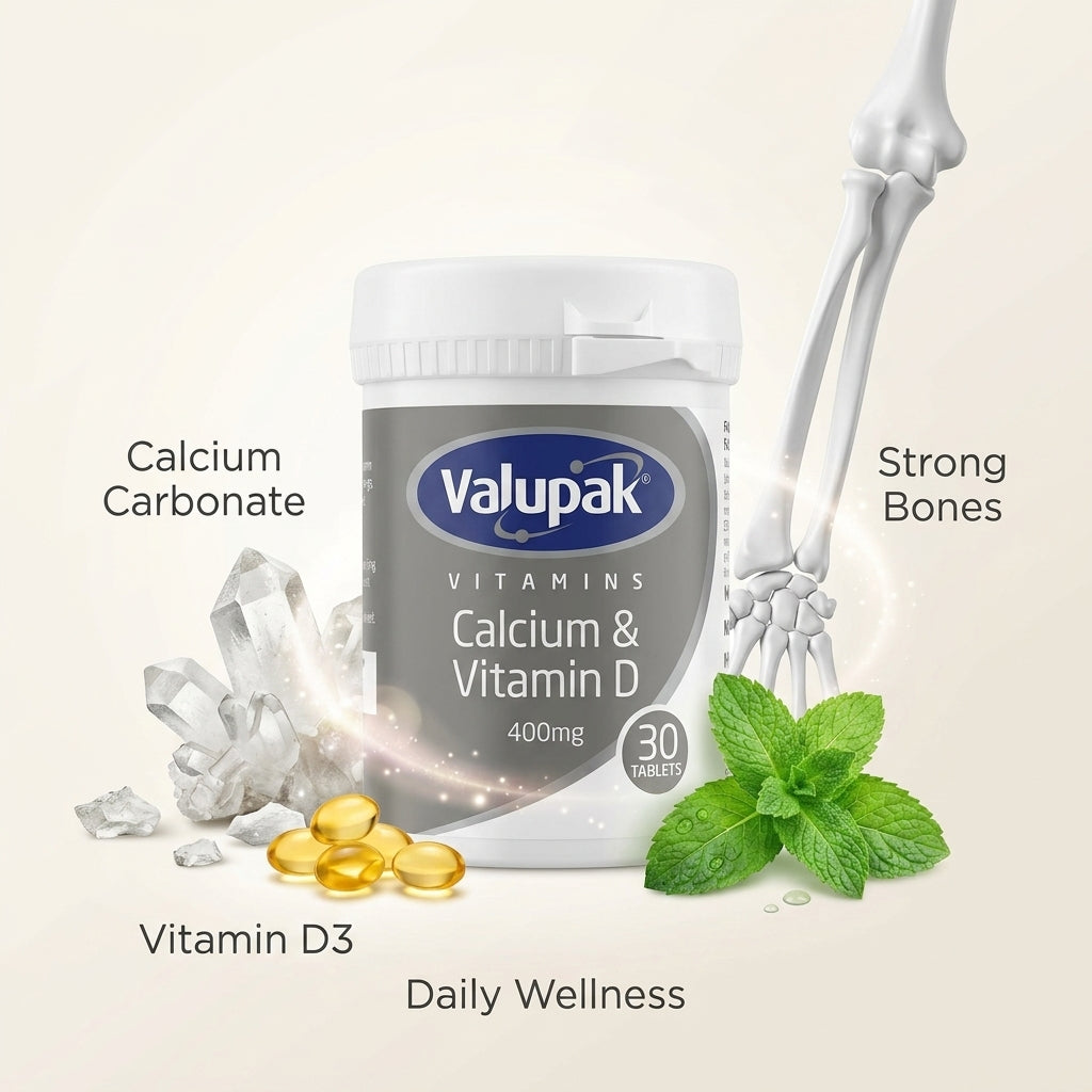 Valupak Calcium & Vitamin D 30tabs