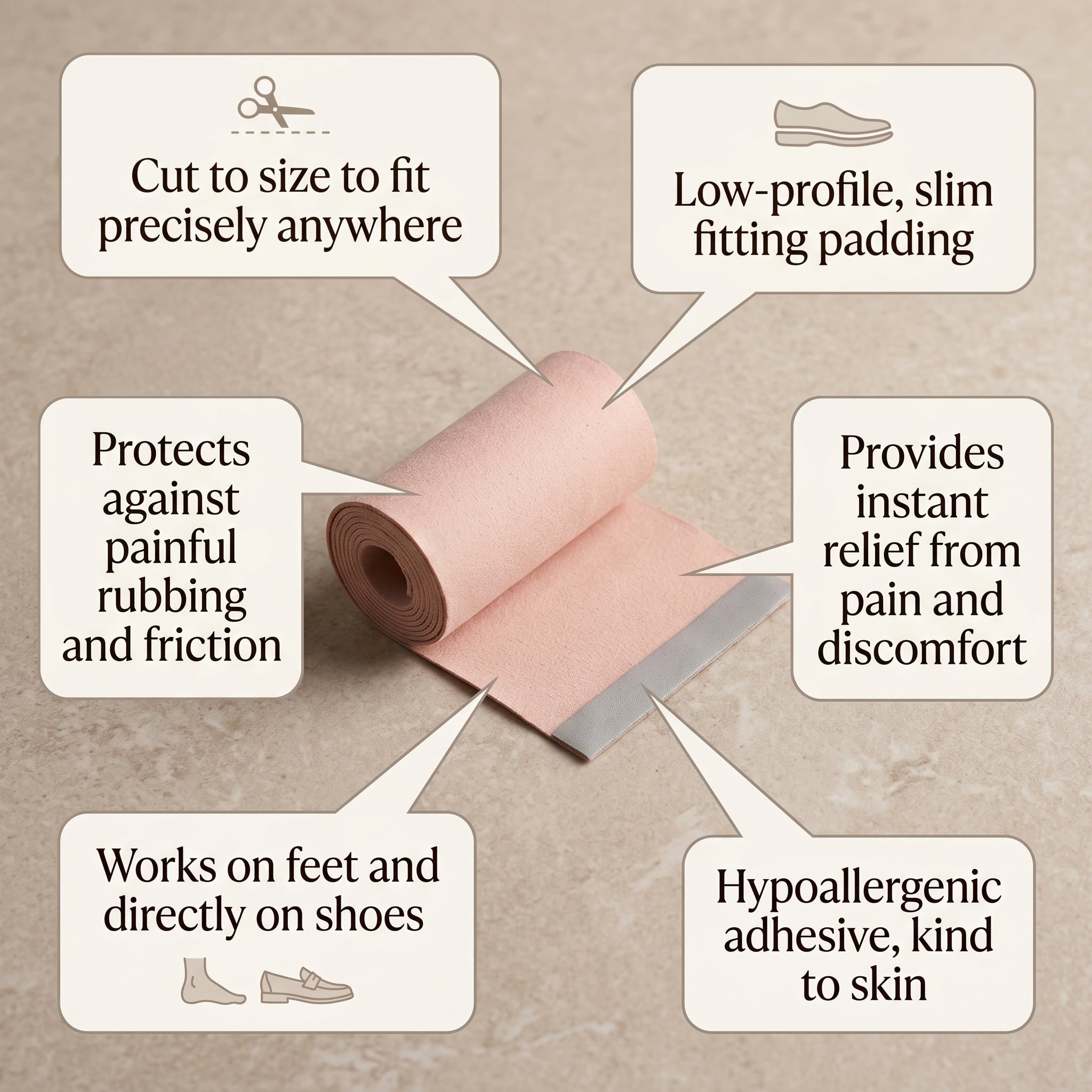 Profoot Moleskin Comfort Padding 7x40cm