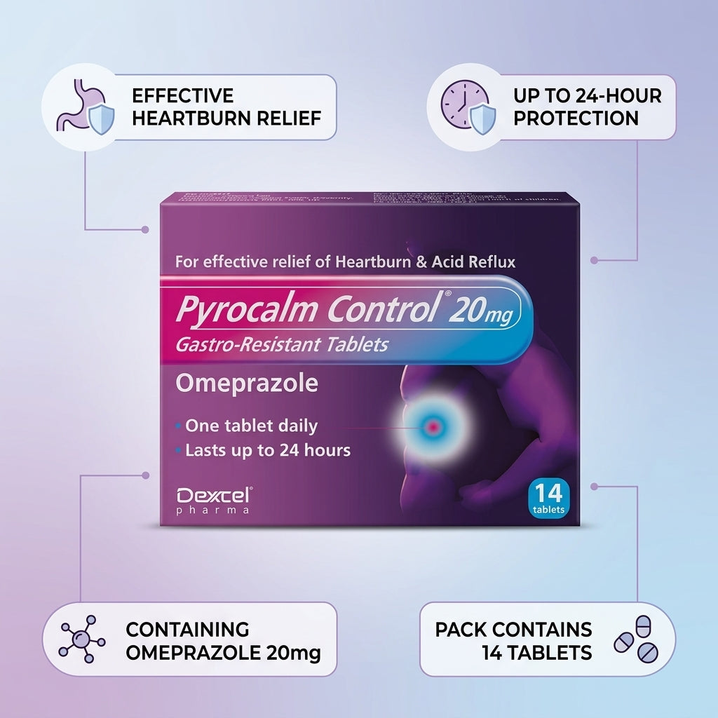 Pyrocalm Control Gastro-Resistant Tablets 14tabs