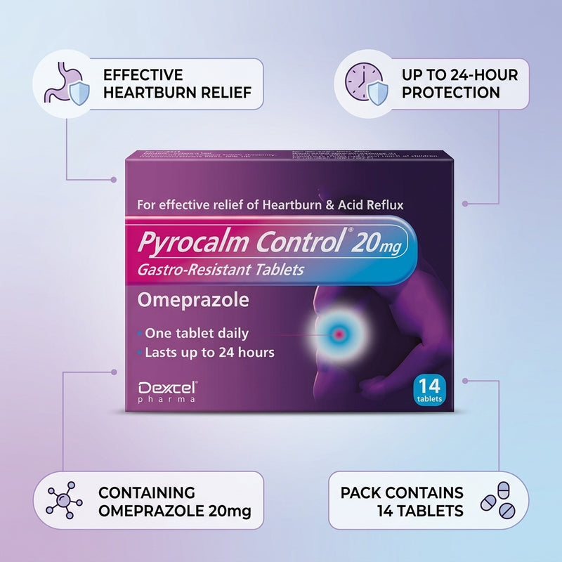 Pyrocalm Control Gastro-Resistant Tablets 14tabs