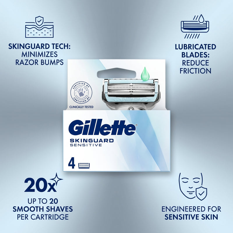 Gillette SkinGuard Sensitive 4 Razor Blades 39g