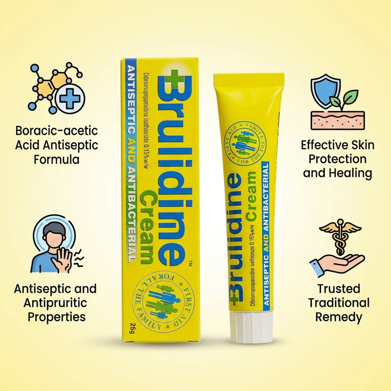 Brulidine Antiseptic and Antibacterial Cream 25g
