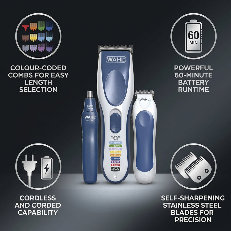 Wahl Colour Pro Cordless 3in1, Haircutting Kit