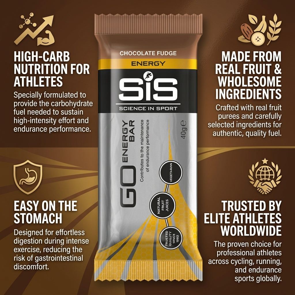 Science In Sport SIS GO Energy Bar Chocolate Fudge 40g