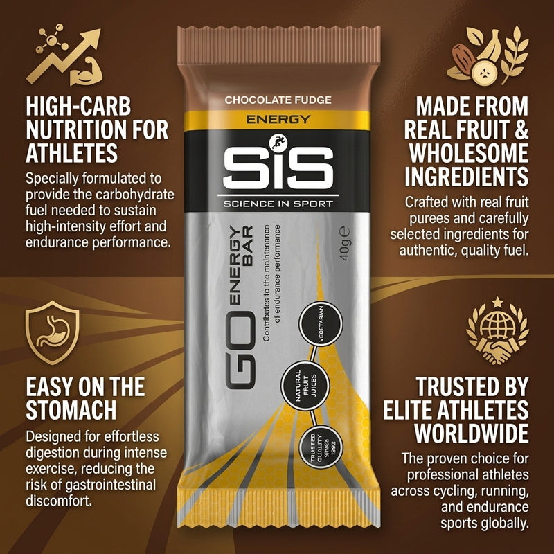 Science In Sport SIS GO Energy Bar Chocolate Fudge 40g