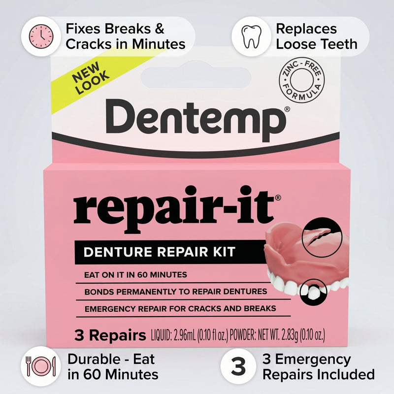 Dentemp Repair-it Denture Repair Kit 3repairs