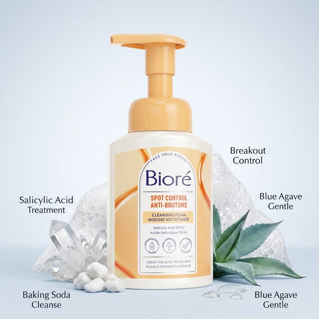 Bioré Spot Control Anti-Boutons Cleansing Foam 200ml