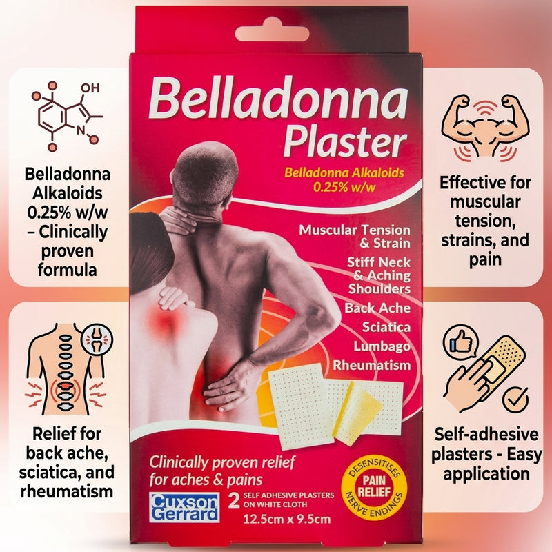 Belladonna Medicated Plaster 1Pc