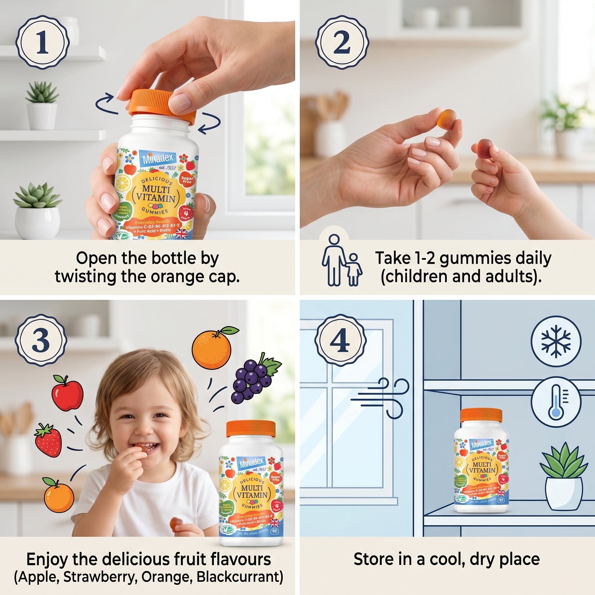 Minadex Multivitamin 60 Gummies