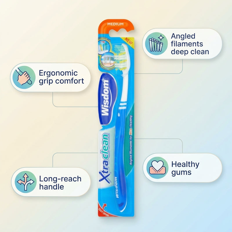 Wisdom Xtra Clean Toothbrush Medium
