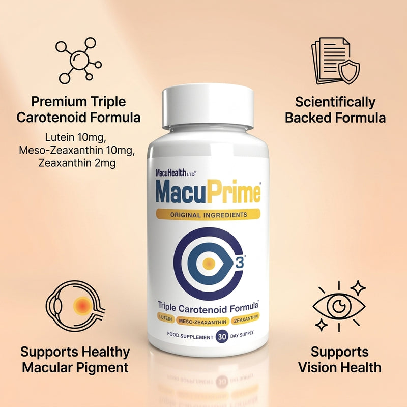 MacuPrime 30 Days Supply Food Supplement Original Ingredients
