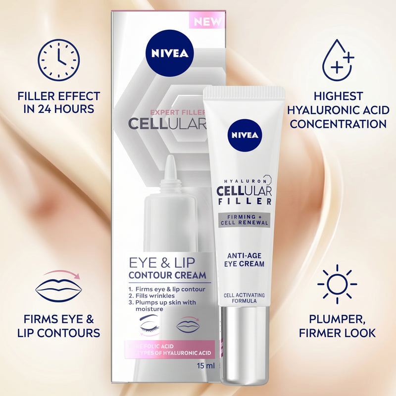 Nivea Expert Filler Cellular Eye & Lip Contour Cream 15ml