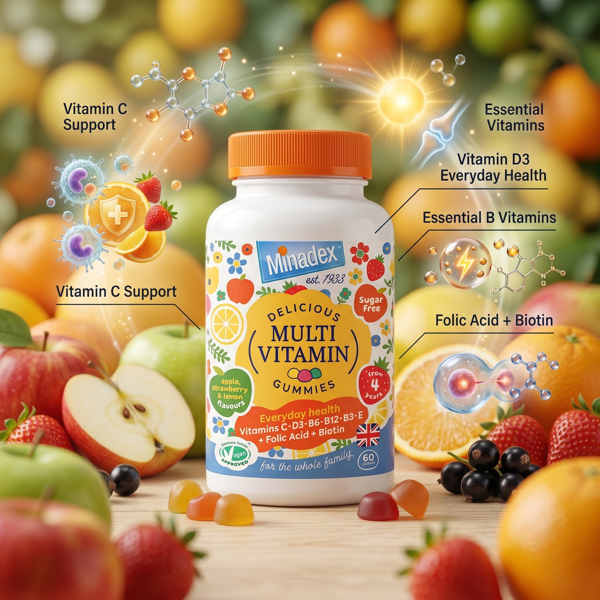 Minadex Multivitamin 60 Gummies