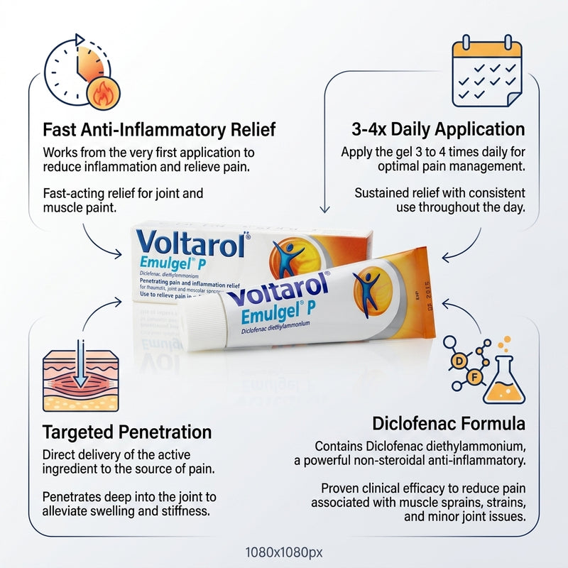 Voltarol Emulgel P 1% w/w Gel 30g