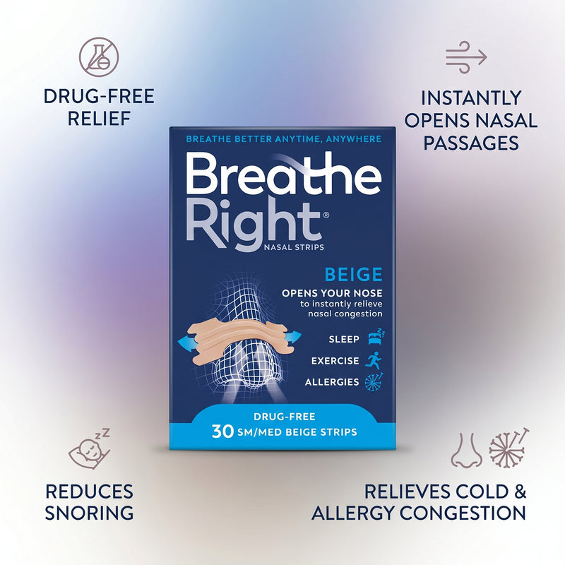 Breathe Right Nasal Strips Original Small/Medium 30 Strips