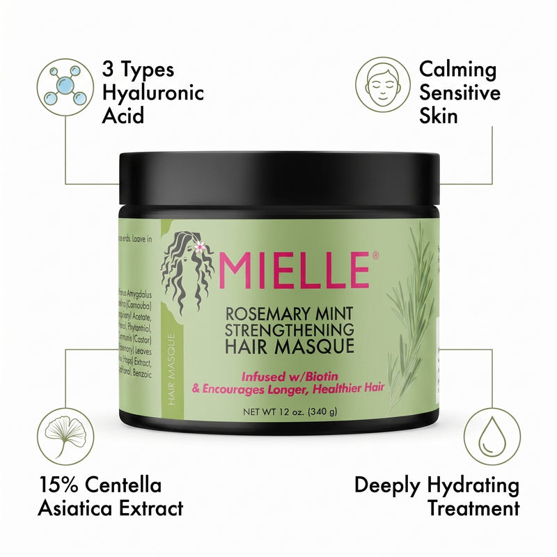 Mielle Organics Rosemary Mint Strengthening Hair Masque 340g