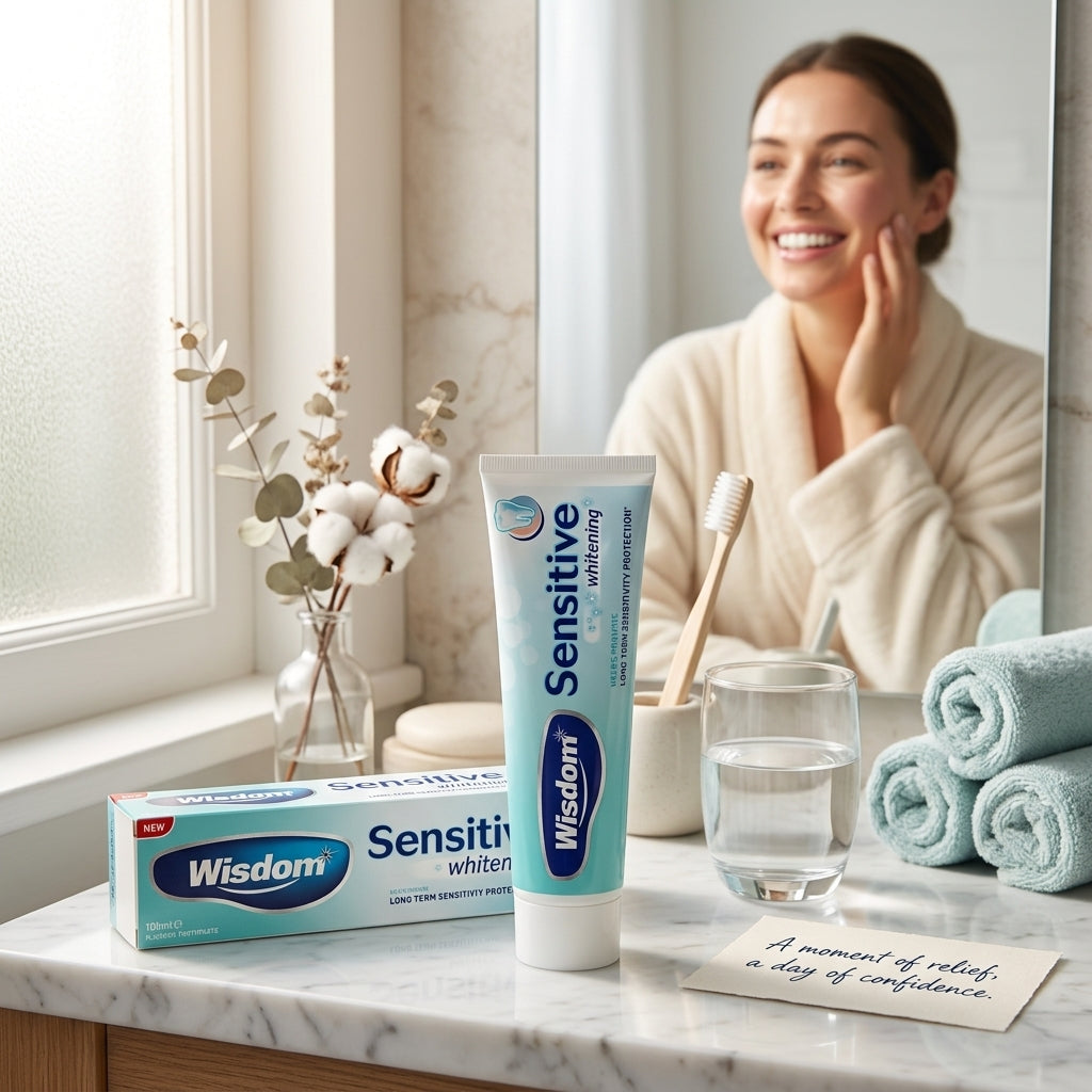 Wisdom Sensitive Whitening Fresh Mint Fluoride Toothpaste 100ml