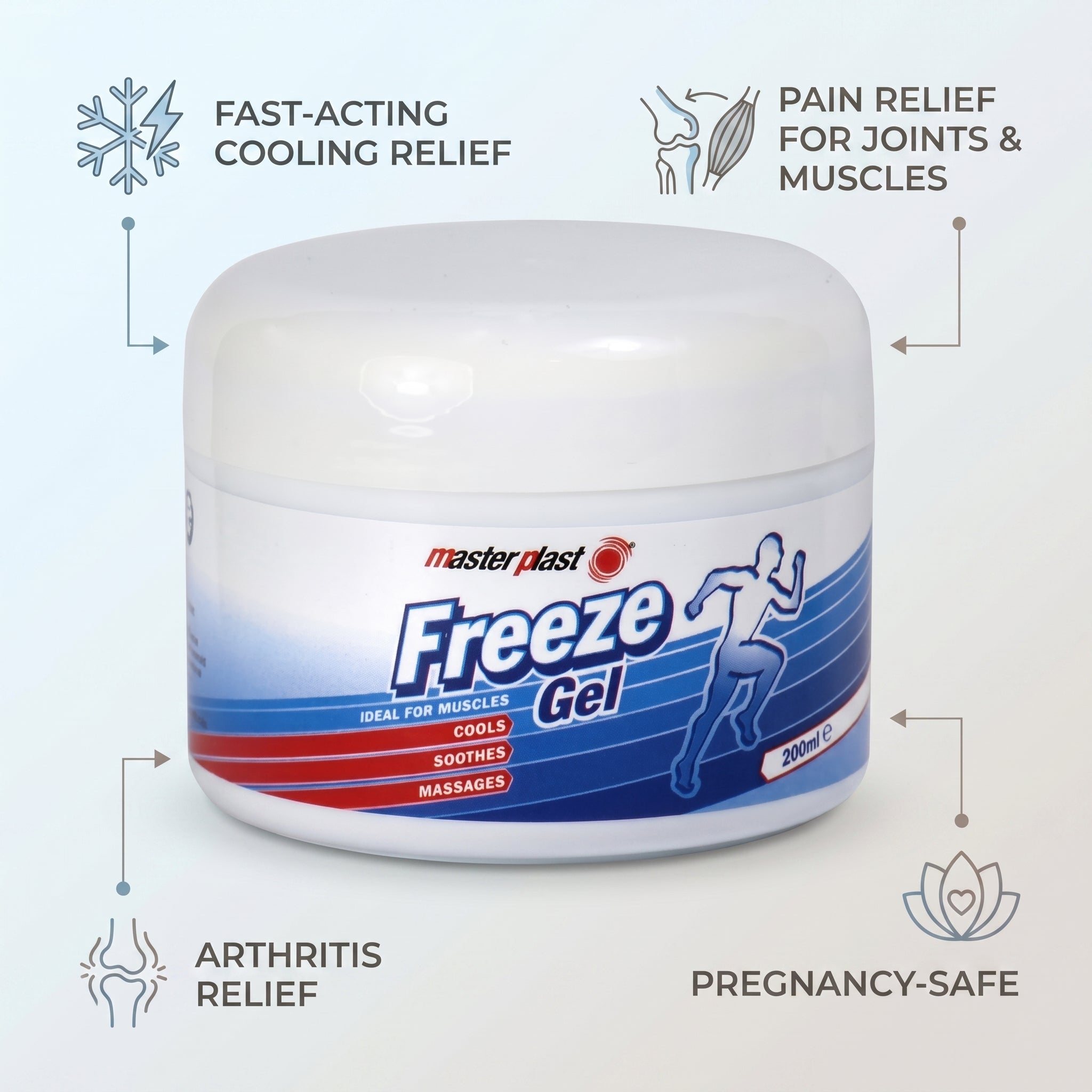 Masterplast Freeze Gel Tub 200ml
