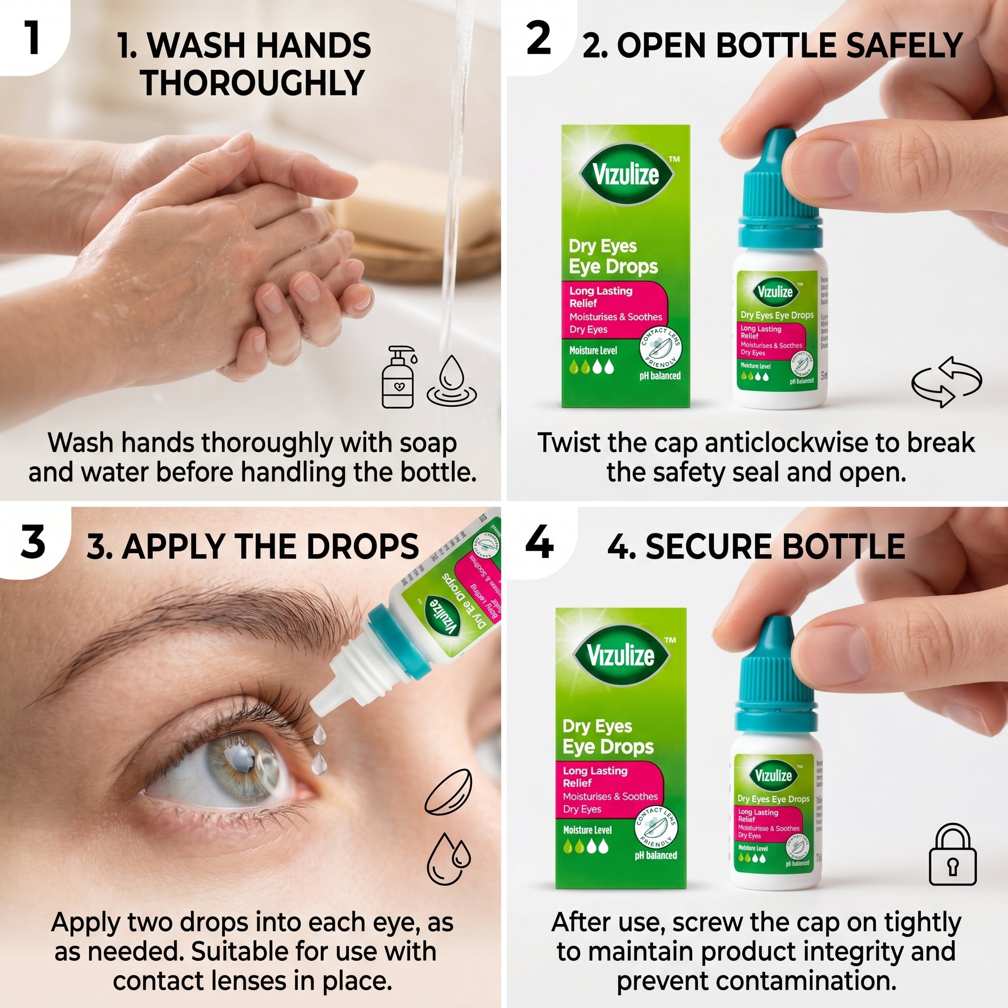 Vizulize Dry Eyes Eye Drops 10ml