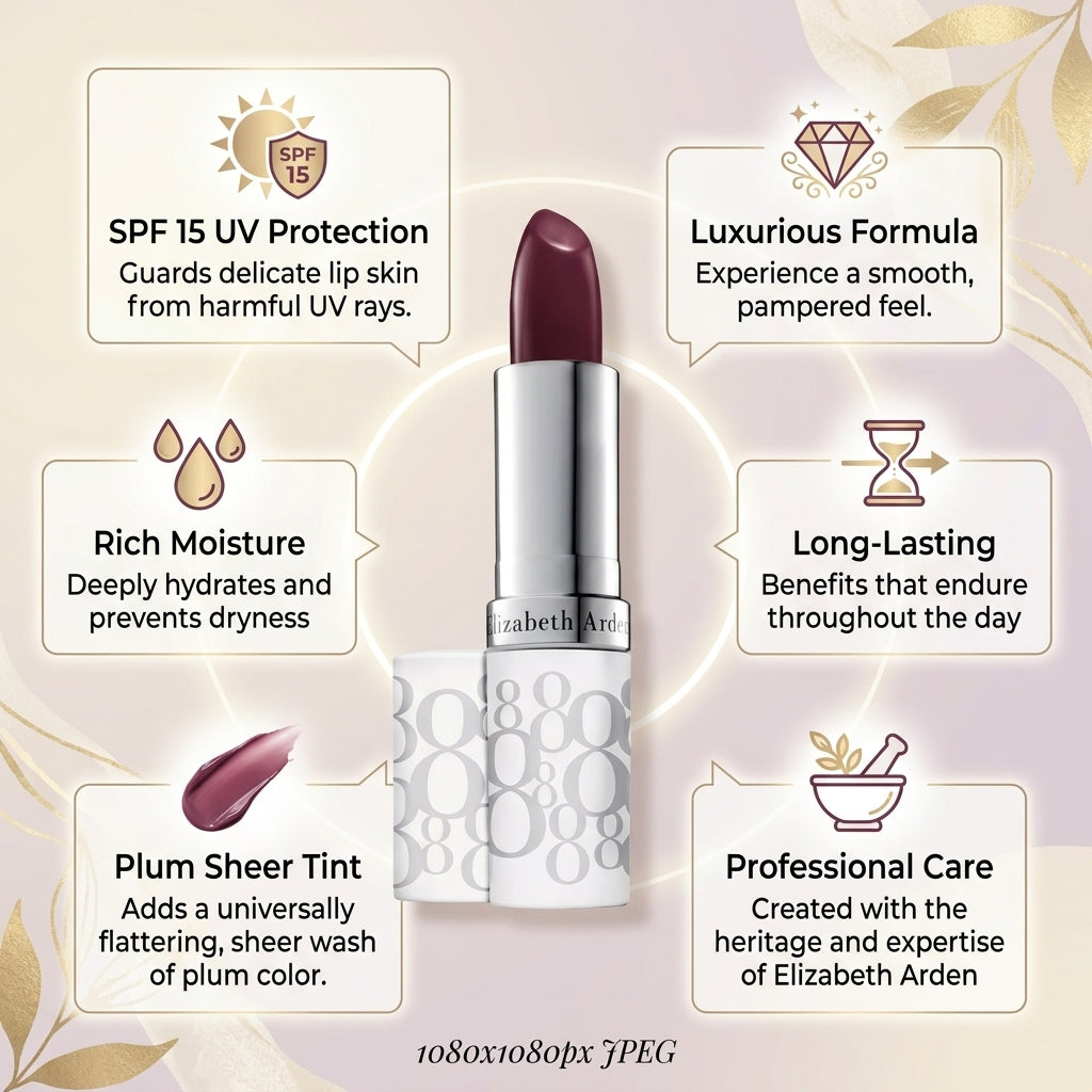 Elizabeth Arden Eight Hour® Cream Lip Protectant Stick Sheer Tint SPF 15 plum